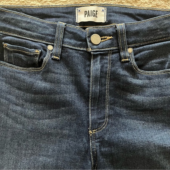 Paige Women’s Denim Hoxton Crop Stretch Dark Wash Jeans Size 27 - Picture 5 of 7